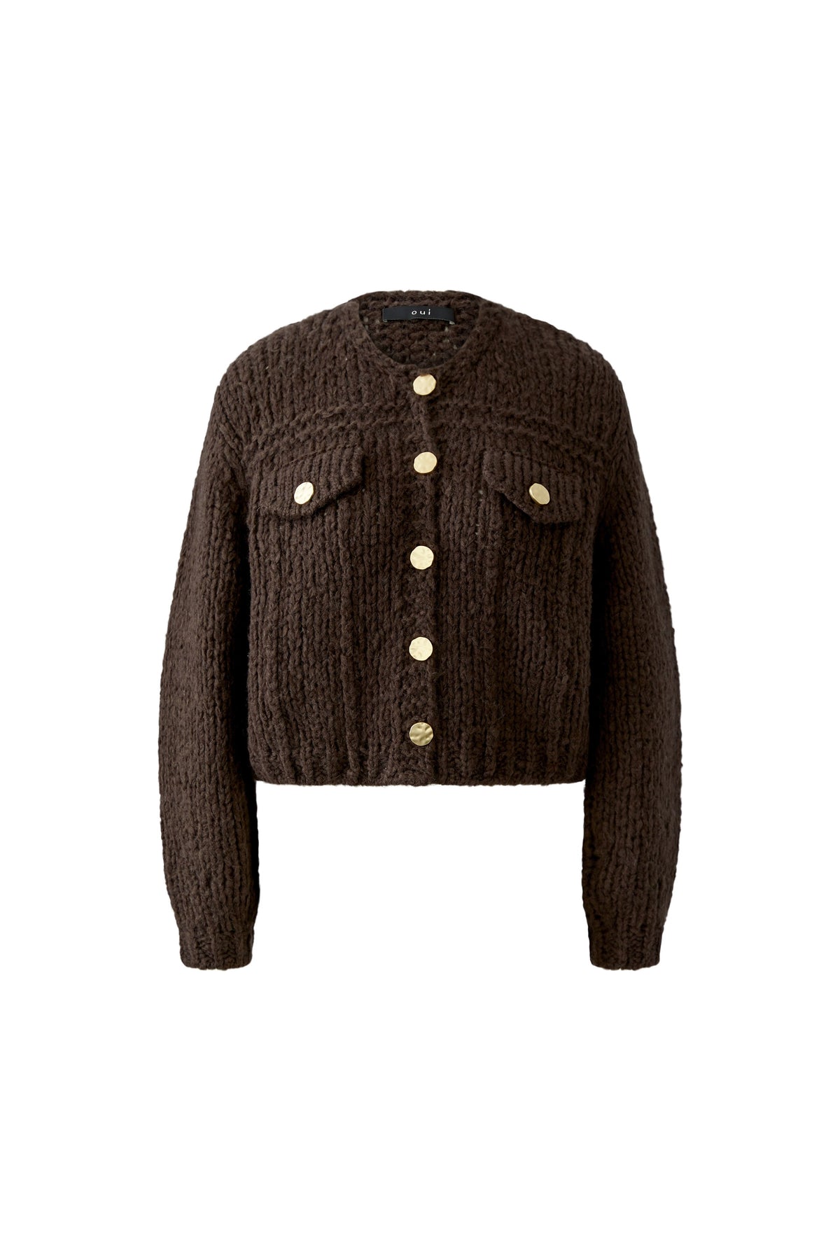Strickjacke mit Wolle und Mohair