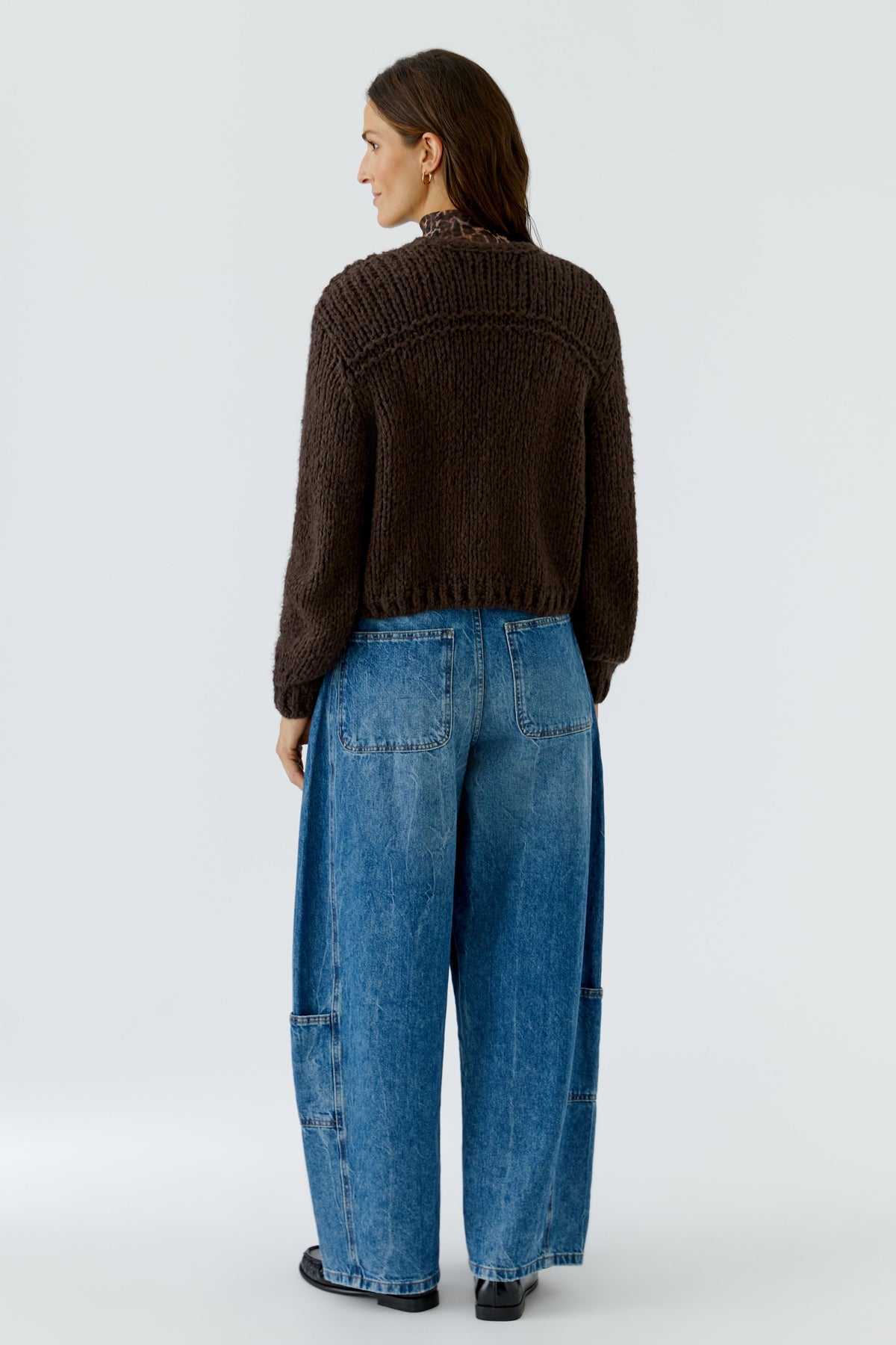 Strickjacke mit Wolle und Mohair