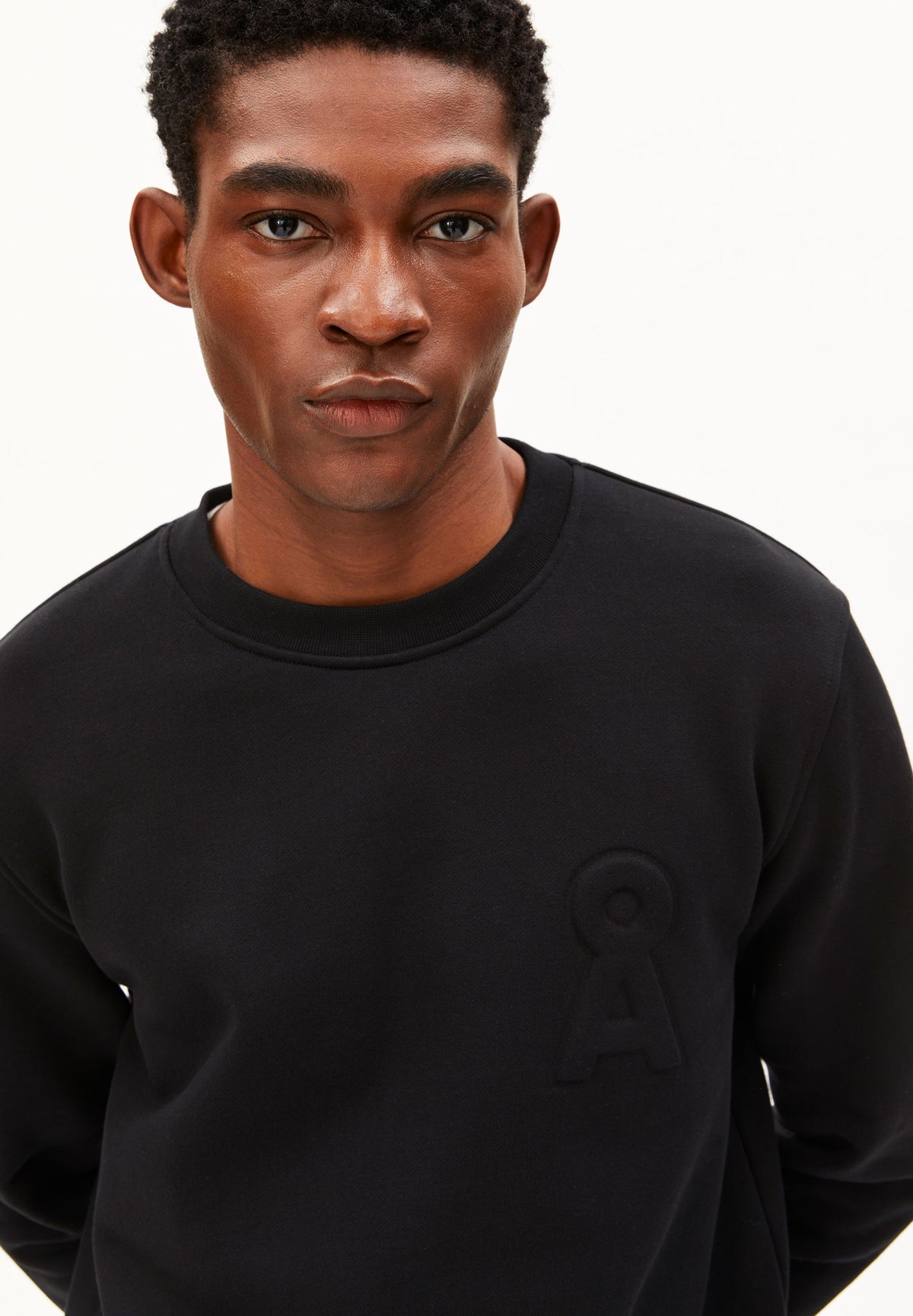 Baumwoll-Fleece-Sweatshirt Logo aus Bio-Baumwolle