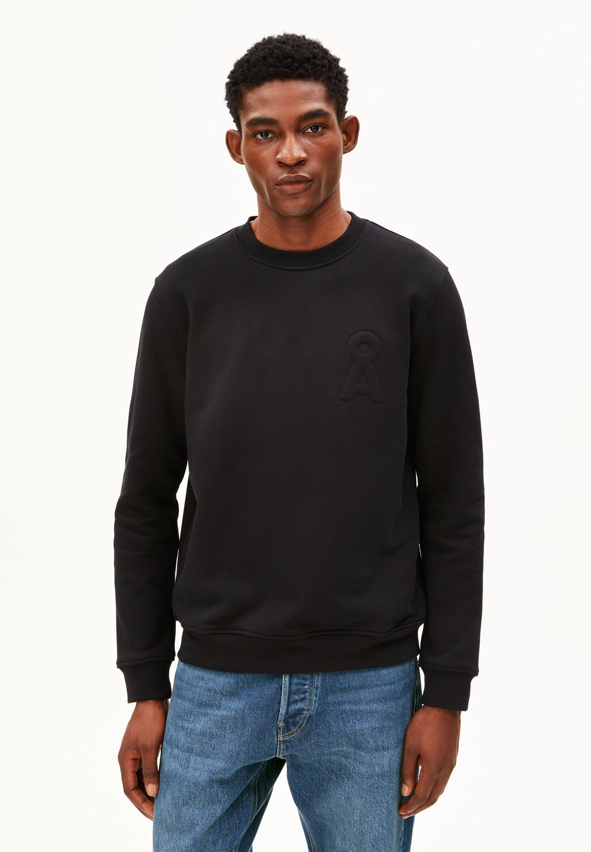 Baumwoll-Fleece-Sweatshirt Logo aus Bio-Baumwolle