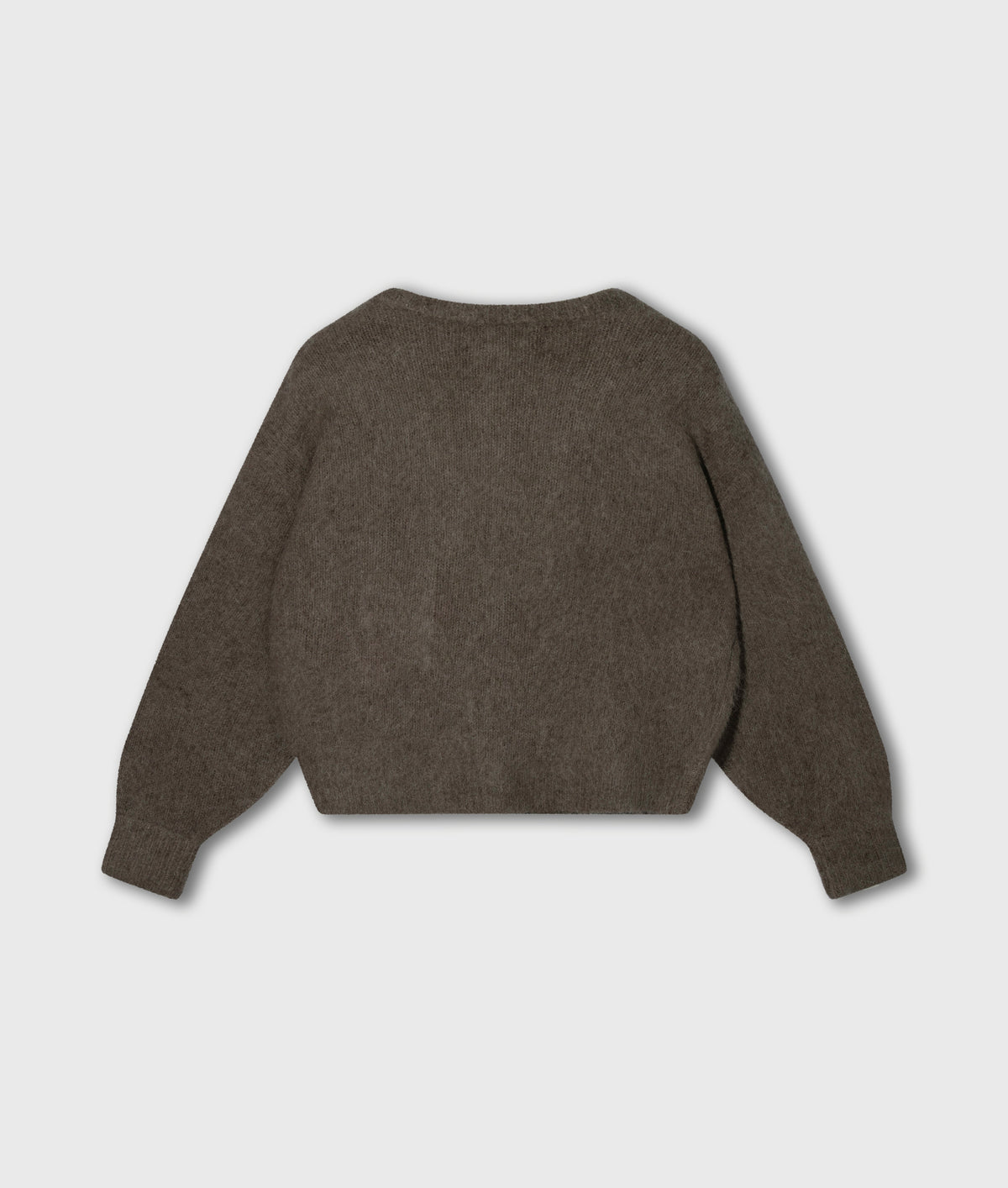 hairy knit cardigan