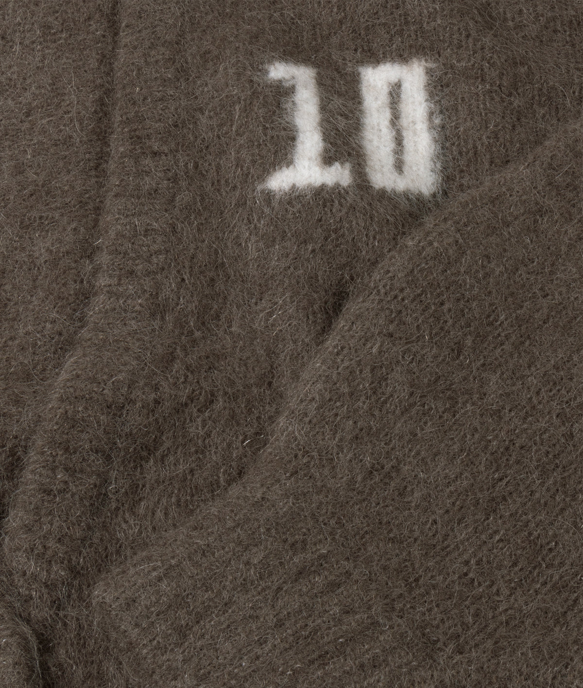 hairy knit cardigan