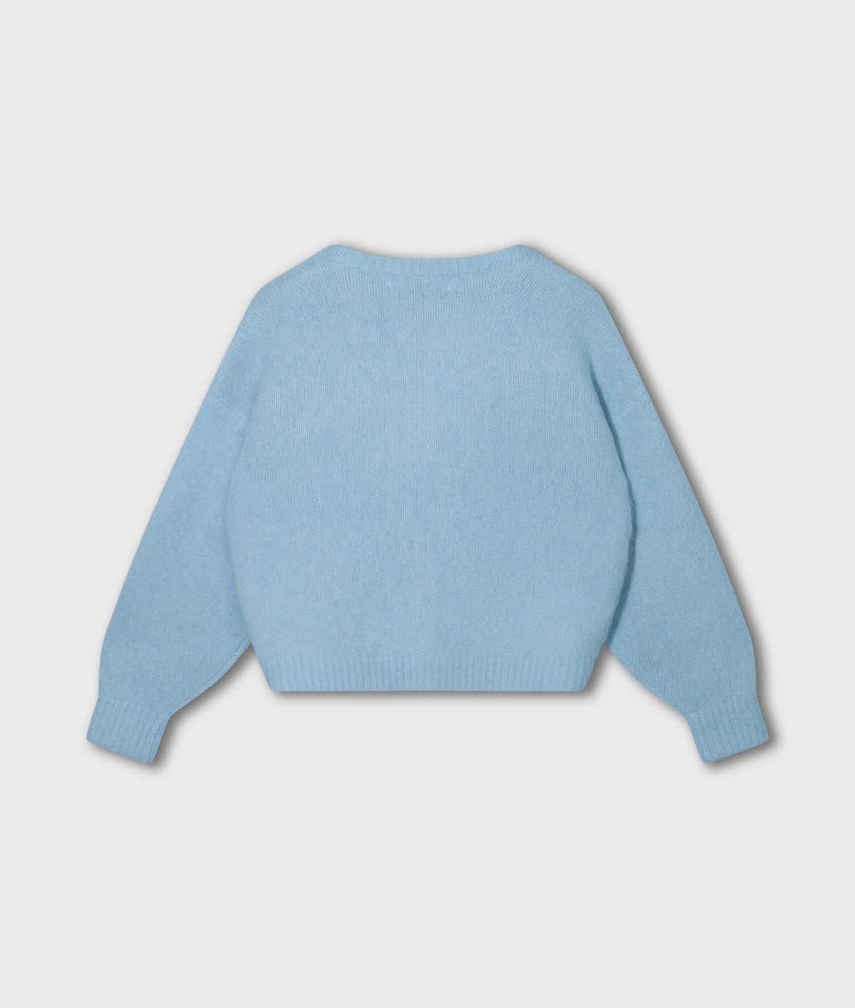 hairy knit cardigan
