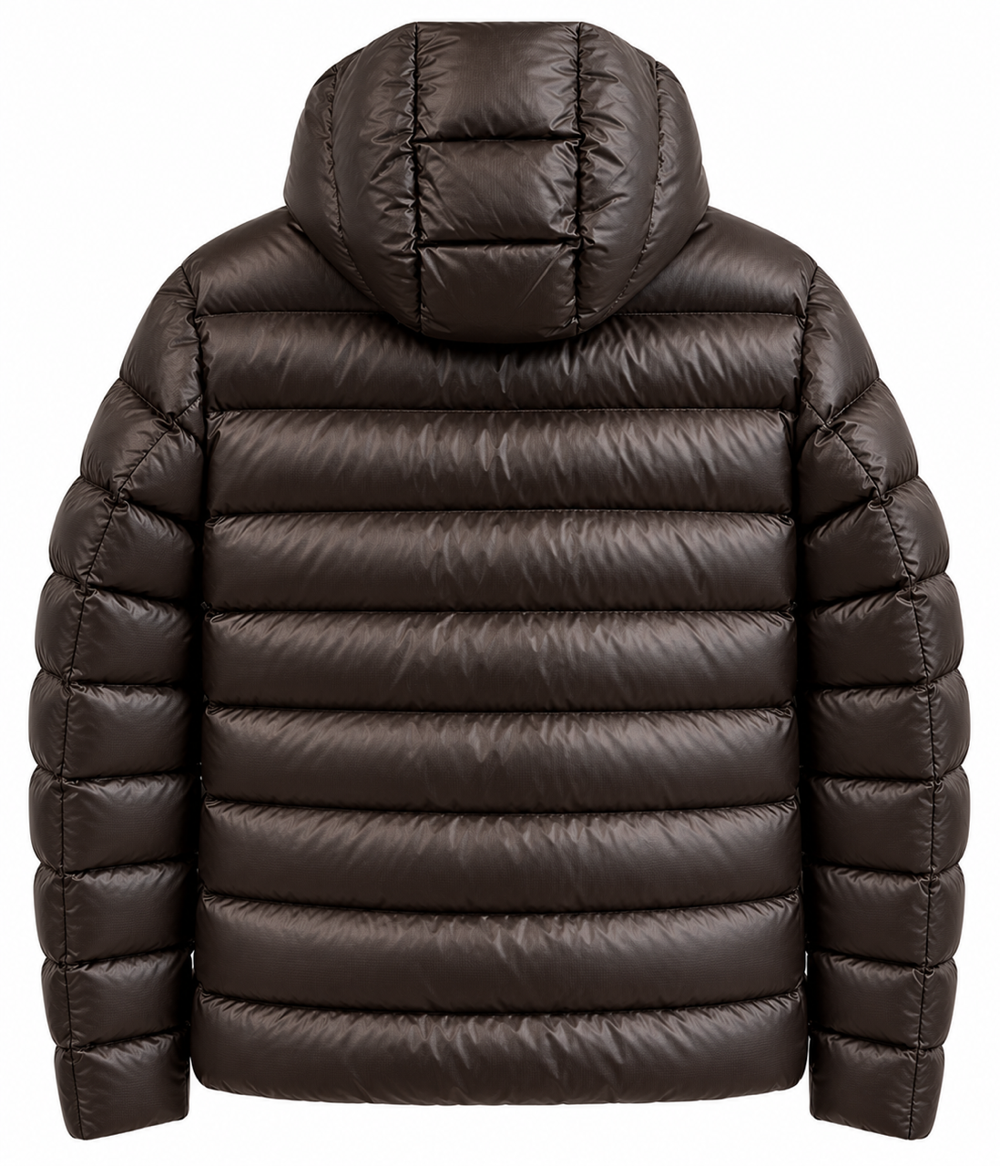 Steppjacke in Braun mit Kapuze Adams