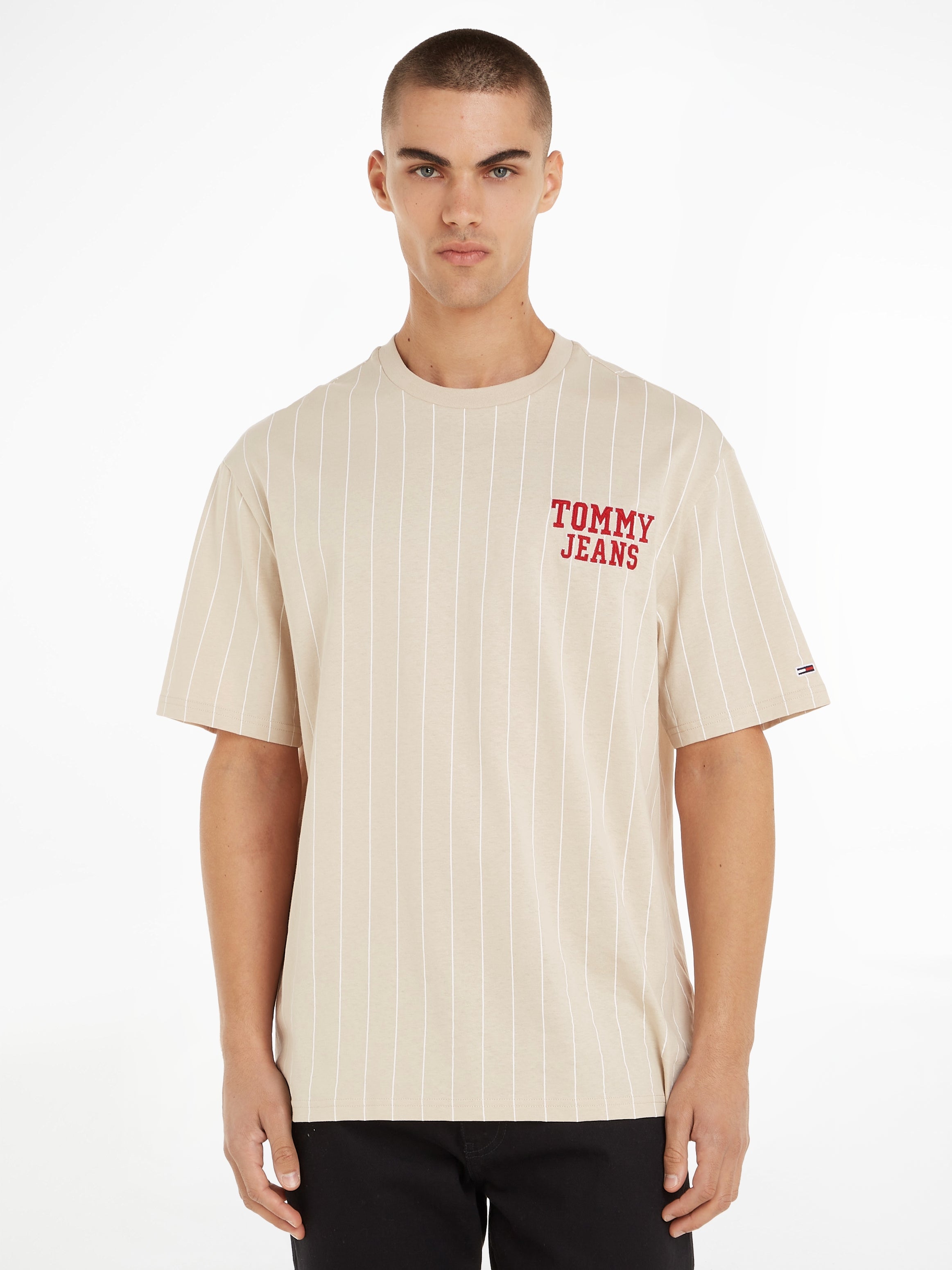 TJM OVZ PINSTRIPE TEE