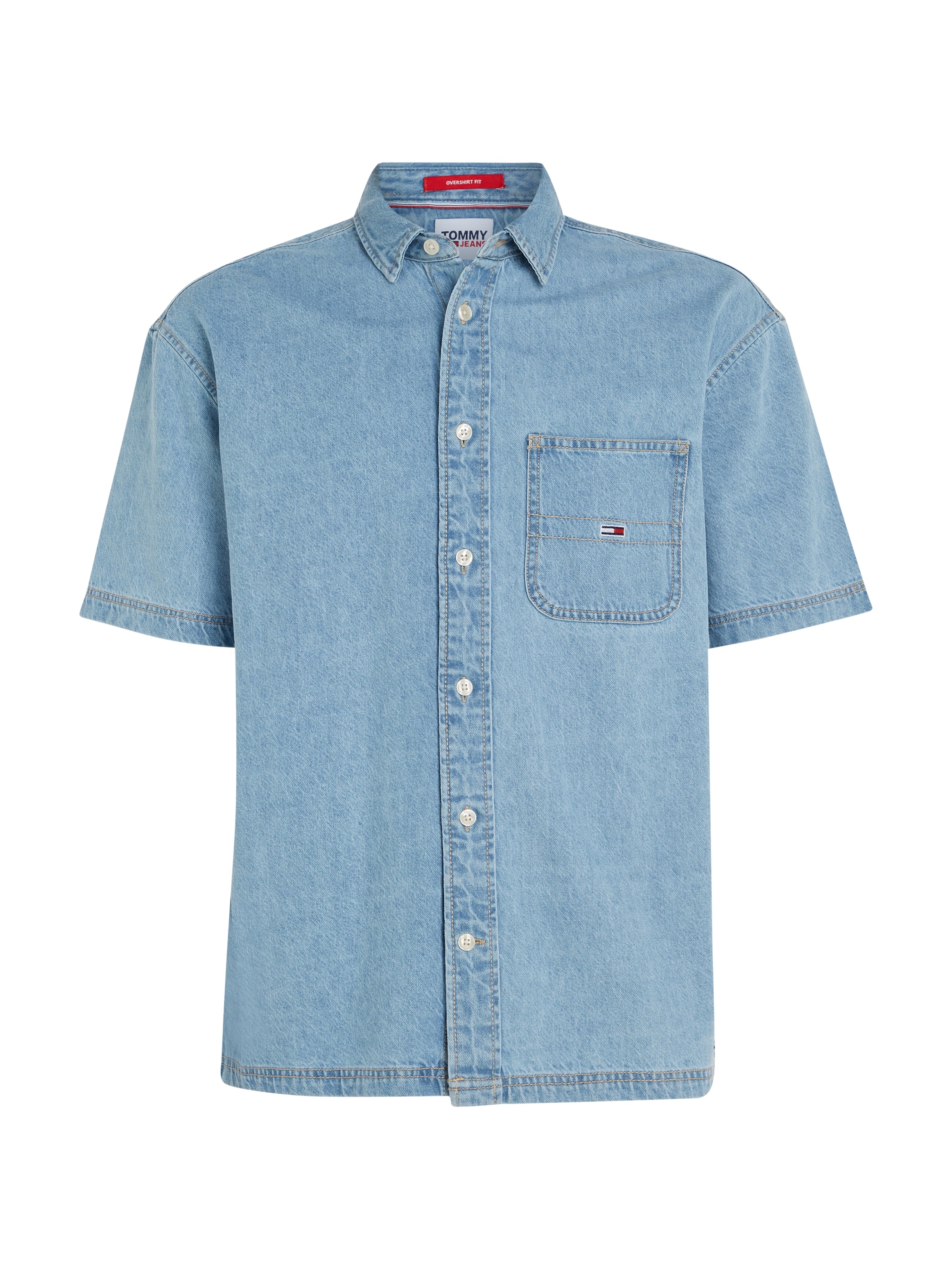 TJM CASUAL SS DENIM OVERSHIRT