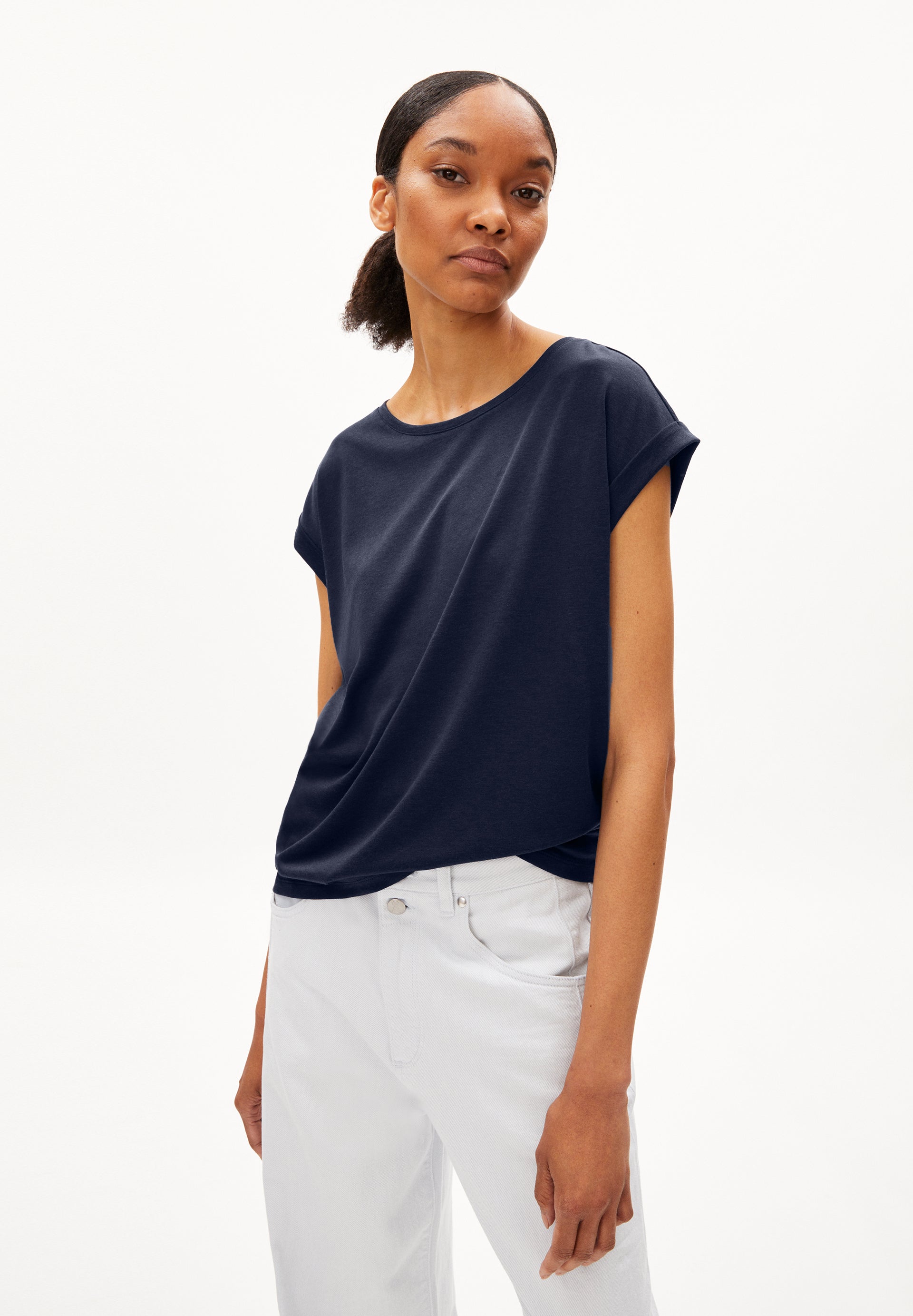 JILAANA Shirts T-Shirt Solid