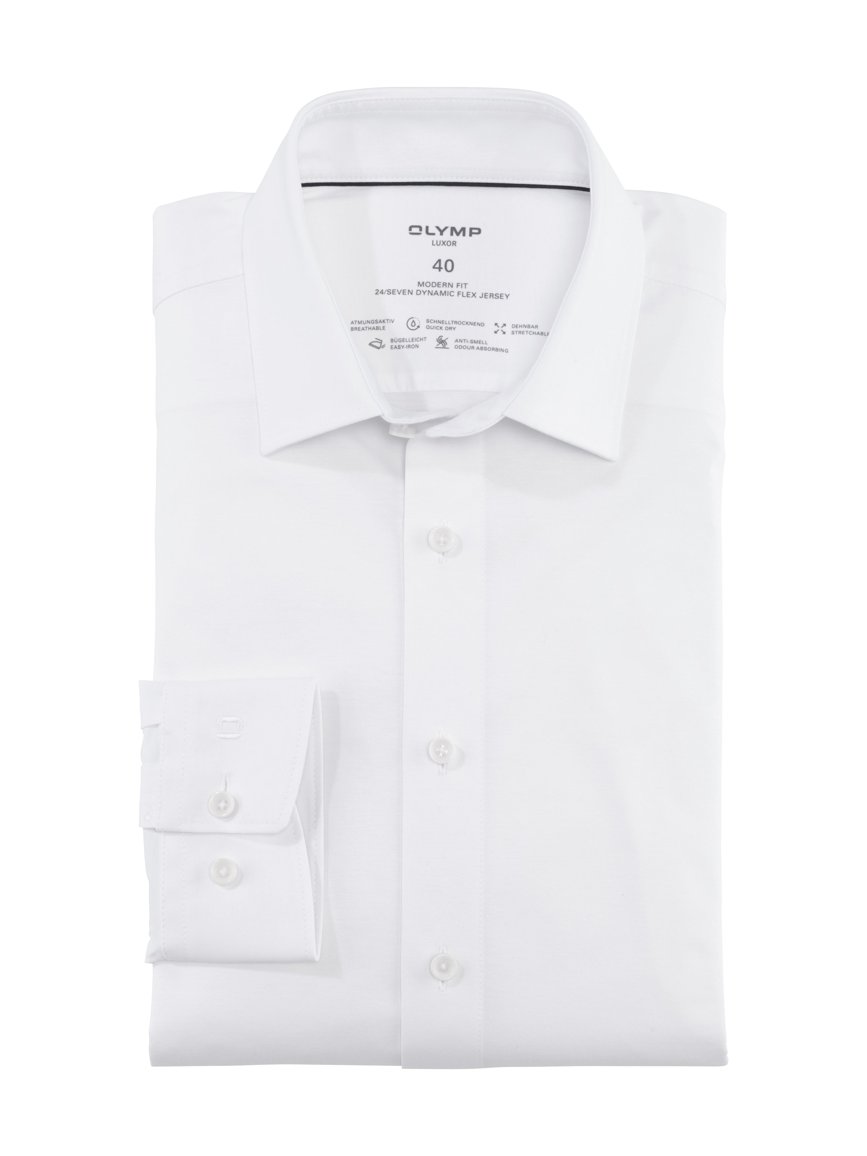 OLYMP Businesshemd Luxor 24/Seven, modern fit, weiß